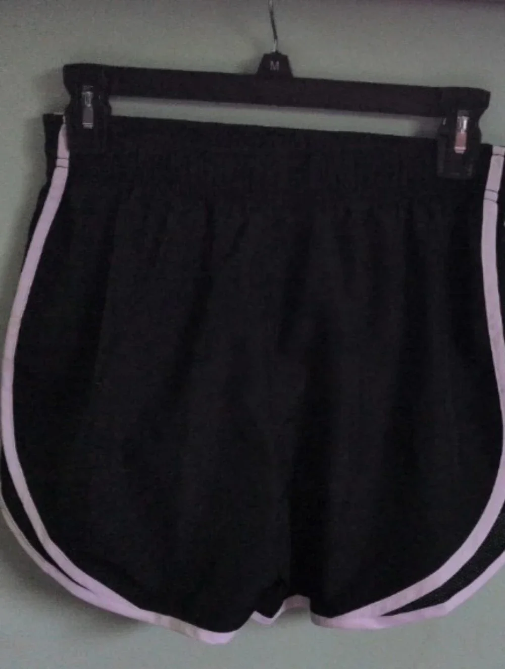 Nike Women's Black Athletic Shorts with White Trim NWT